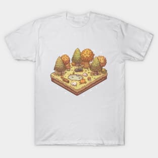 Isometric Fall Illustration T-Shirt